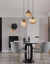Charger l'image dans la galerie, Danae - Suspensions en verre texturé