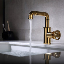 Load image into Gallery viewer, Gold Retro Brass Bathroom Faucet
