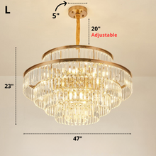 Load image into Gallery viewer, Modern Glass Crystal Chandelier