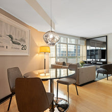 Load image into Gallery viewer, Silver colorful warped style pendant light