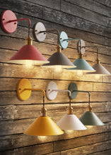 Cargar imagen en el visor de la galería, Copper and Iron Colorful Industrial Wall Lamps