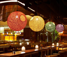 Load image into Gallery viewer, Vintage Handwoven Wicker Pendant Light