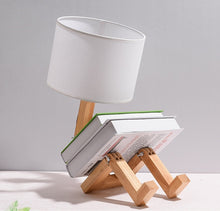 Charger l'image dans la galerie, Wooden book lamp