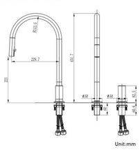 Charger l'image dans la galerie, Robinet rétractable ultra-mince moderne