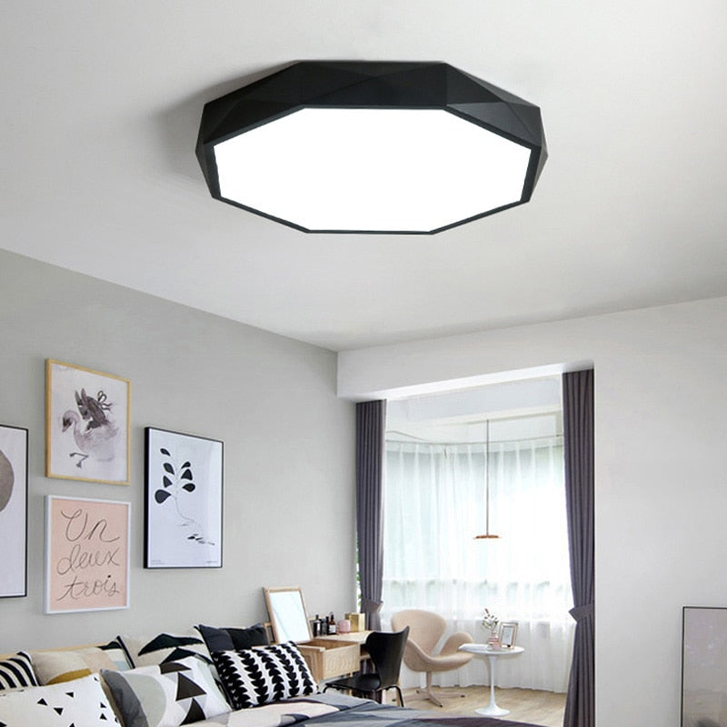 Modern Geometric LED Ceiling Light Focal Decor