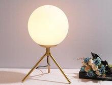 Load image into Gallery viewer, Modern Glass Globe Tripod Table Lamp