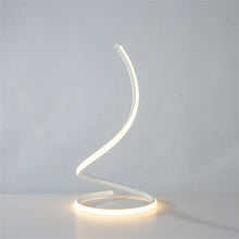 Load image into Gallery viewer, White LED Spiral Table Lamp
