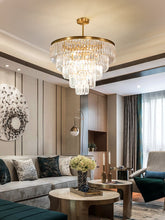Charger l'image dans la galerie, Modern Glass Crystal Chandelier for Living Room