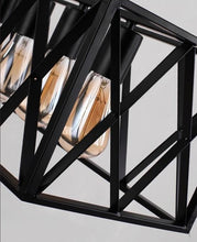 Charger l'image dans la galerie, Close Up View of Industrial Square Chandelier
