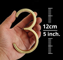 Load image into Gallery viewer, Gold Modern House Numbers