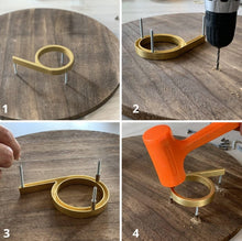 Load image into Gallery viewer, Gold Modern House Numbers