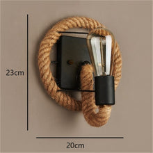 Load image into Gallery viewer, Vintage Rope Wall Light