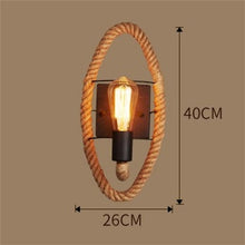 Load image into Gallery viewer, Vintage Rope Wall Light