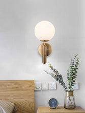 Load image into Gallery viewer, Modern Glass Globe Wall Light For Bedsides