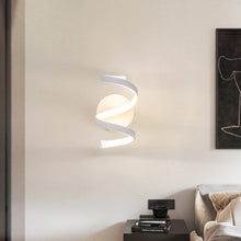 Load image into Gallery viewer, Curved Metal LED Wall Lamp