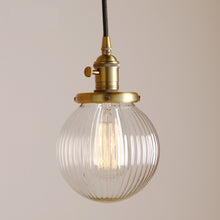 Load image into Gallery viewer, Vintage Textured Glass Globe Pendant Lights