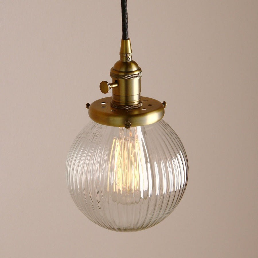 Photo inspiration: Textured Glass Globe Lights Reference: Vintage Textured Glass Globe Pendant Lights