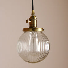 Load image into Gallery viewer, Vintage Textured Glass Globe Pendant Lights