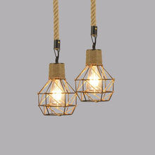 Load image into Gallery viewer, Vintage Rope Pendant Light