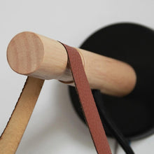 Load image into Gallery viewer, wooden nordic wall lamp with leather strap
