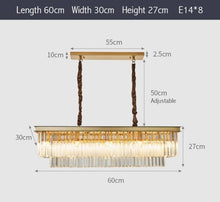Charger l'image dans la galerie, Monroe - Lustre moderne en cristal de verre