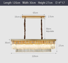 Charger l'image dans la galerie, Monroe - Lustre moderne en cristal de verre