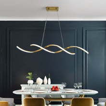 Load image into Gallery viewer, Modern Gold Light Fixture for Dining Room