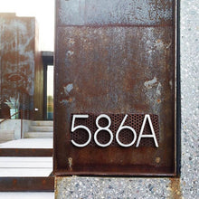 Load image into Gallery viewer, Silver Modern House Numbers
