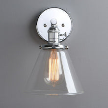Load image into Gallery viewer, Rustic Farmhouse Chrome Wall Lamp