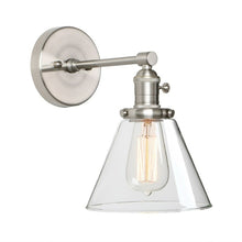 Load image into Gallery viewer, Brushed Nickel Vintage Wall Sconce