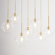 Load image into Gallery viewer, transparent glass pendant lights