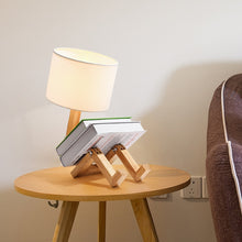 Charger l'image dans la galerie, Fabric wood table light