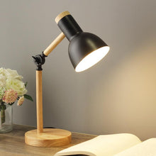 Load image into Gallery viewer, Black Nordic Wood Desk Lamp