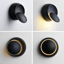 Charger l'image dans la galerie, matte black modern rotatable wall sconce