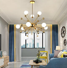 Load image into Gallery viewer, Fleur - Frosted Glass Multi-Bulb Art Deco Chandelier