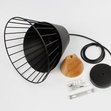 Charger l'image dans la galerie, Suspension rustique en forme de cage en fer