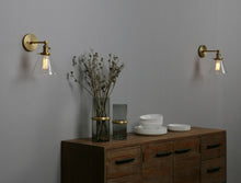 Load image into Gallery viewer, Antique Brass Farmhouse Vintage Wall Sconce
