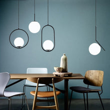 Load image into Gallery viewer, Glass Globe Pendant Lights