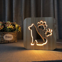 Charger l'image dans la galerie, Veilleuse LED en bois confortable
