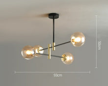 Charger l'image dans la galerie, Sable - Lustre moderne à plusieurs ampoules en verre