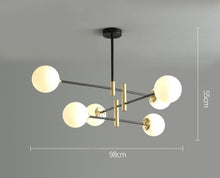 Charger l'image dans la galerie, Sable - Lustre moderne à plusieurs ampoules en verre