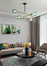 Charger l'image dans la galerie, Blue Glass Modern Light Fixture