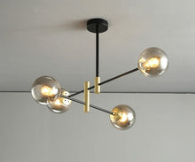 Charger l'image dans la galerie, Smokey Gray Glass Modern Light Fixture