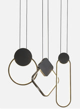 Charger l'image dans la galerie, Anneaux lumineux LED suspendus modernes