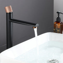 Charger l'image dans la galerie, Modern rose gold accented bathroom faucet