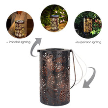 Load image into Gallery viewer, Jamila - Leaf Pattern Shadow Cast Lantern