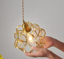 Load image into Gallery viewer, Glass Flower Pendant Light