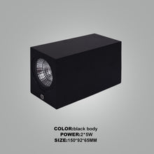 Charger l'image dans la galerie, Double sided rectangular LED wall light