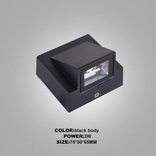 Charger l'image dans la galerie, Angled outdoor LED wall light