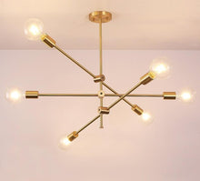 Load image into Gallery viewer, Modern Angled Multi-Bulb Pendant Light Fixture